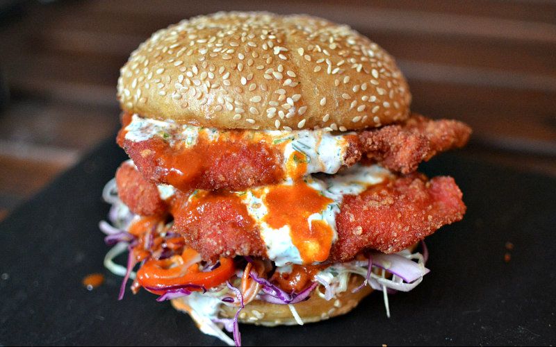 Chicken Cheetos Sandwich