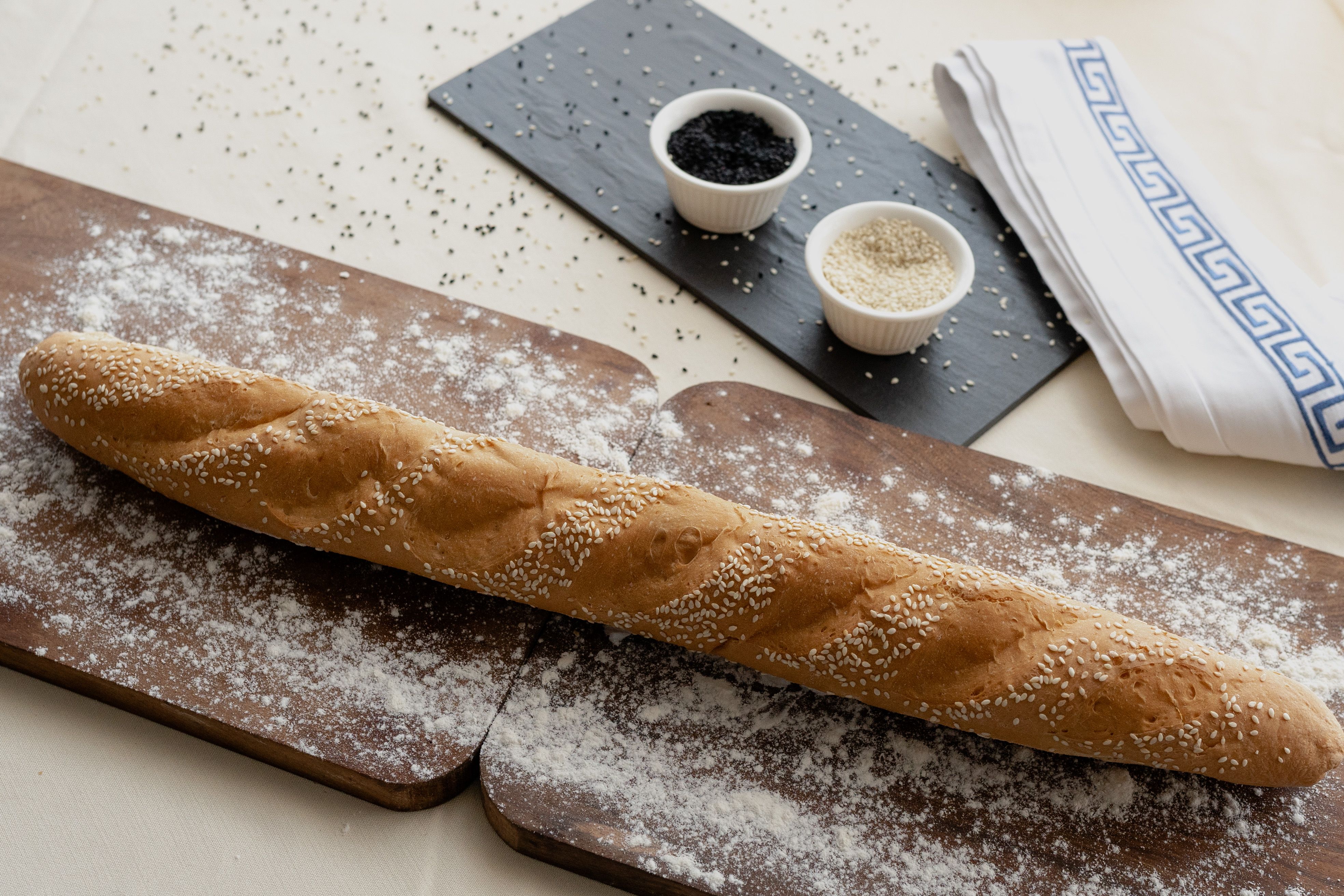 White French Baguette Bread