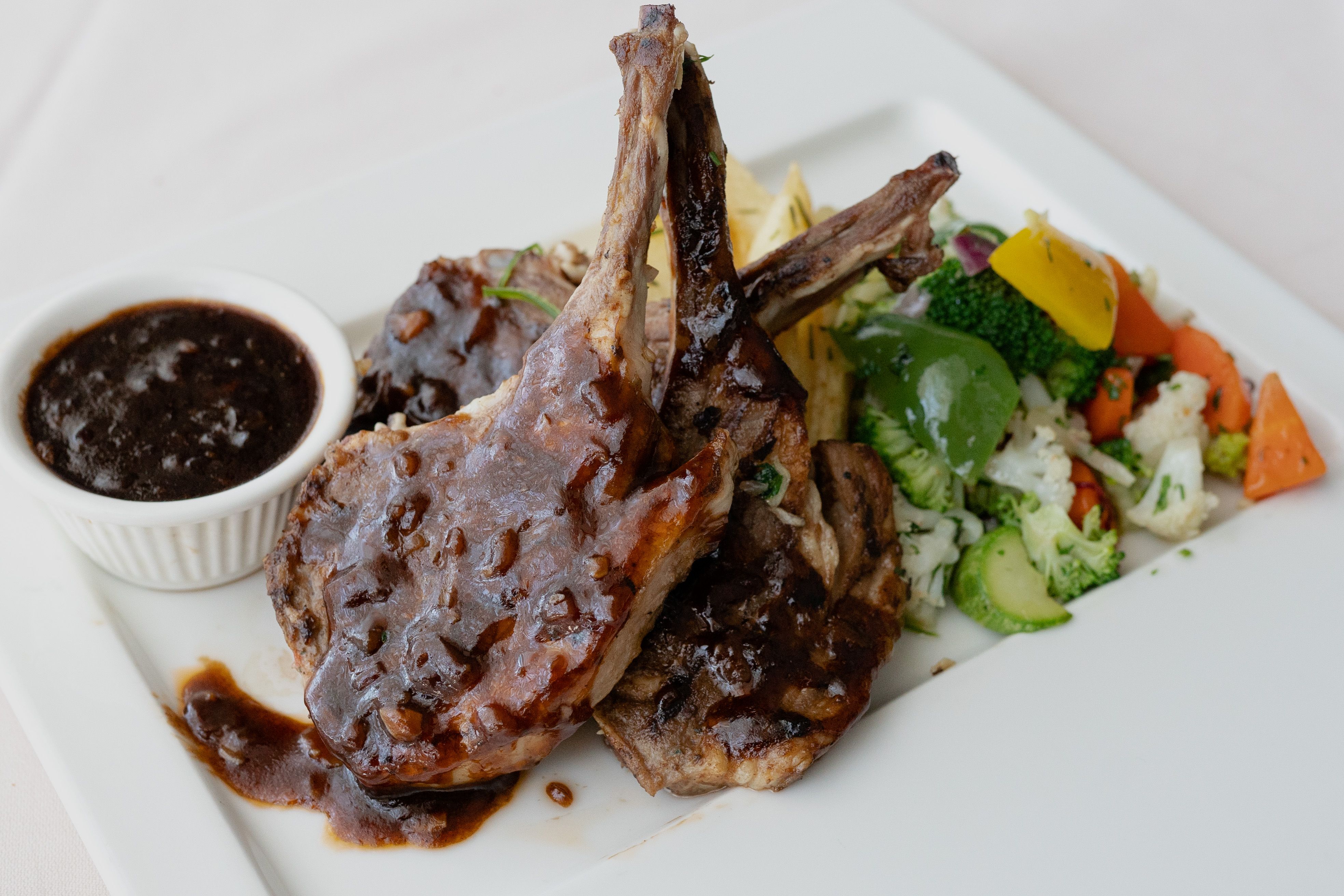 BBQ Lamb Chops Platter