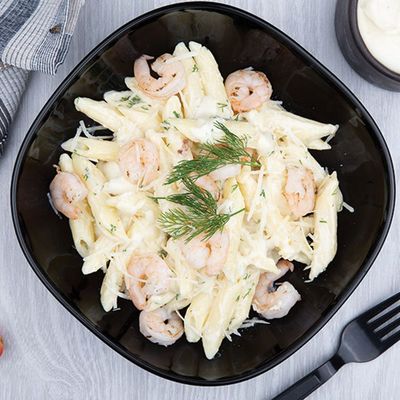 SHRIMP WHITE PASTA
