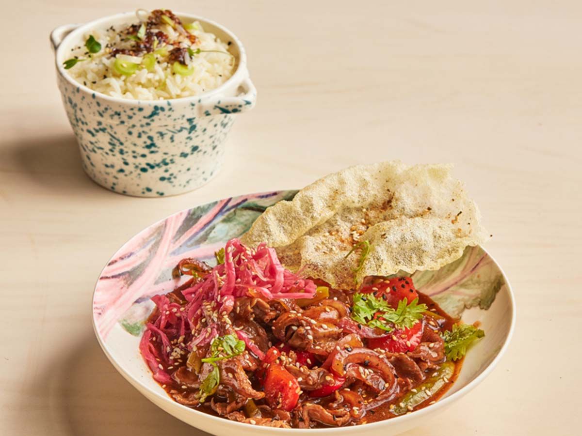 Soy beef dish