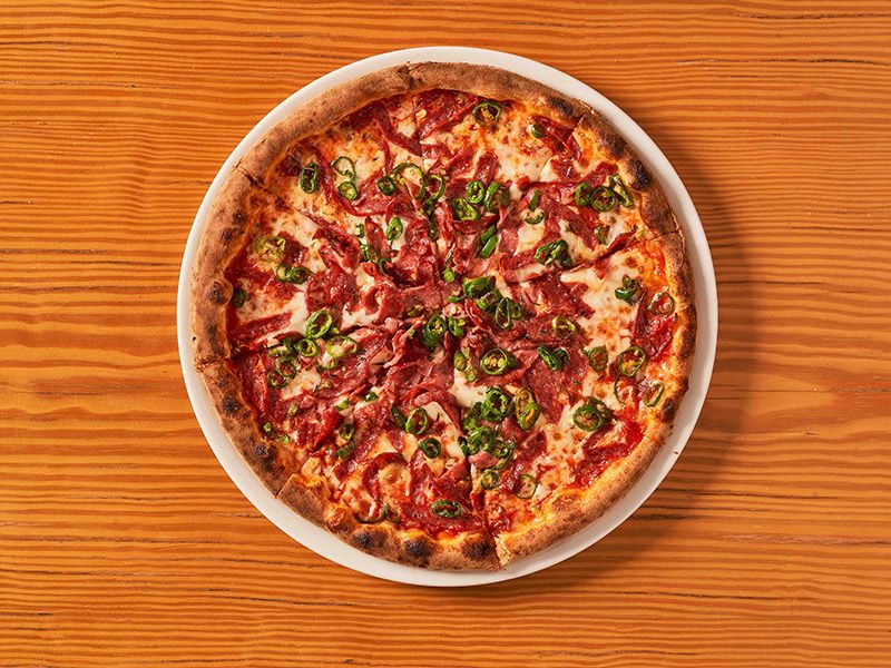 Spicy Salami Pizza