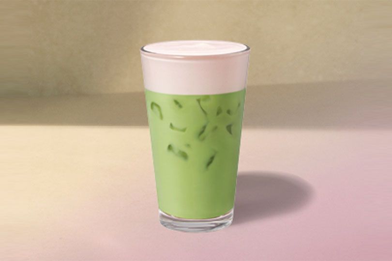 Iced Strawberry Matcha Latte