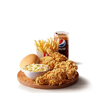 6 Pieces Broasted With 1 Liter Pepsi Meal