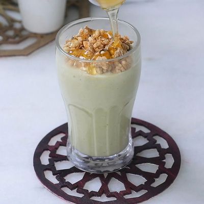 Sahlab With Fruits And Nuts