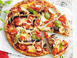 Salami And Mushroom Pizza