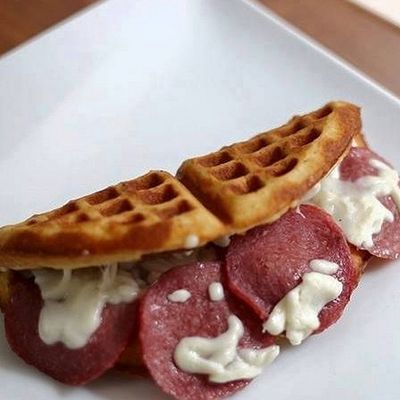 Salami Waffle