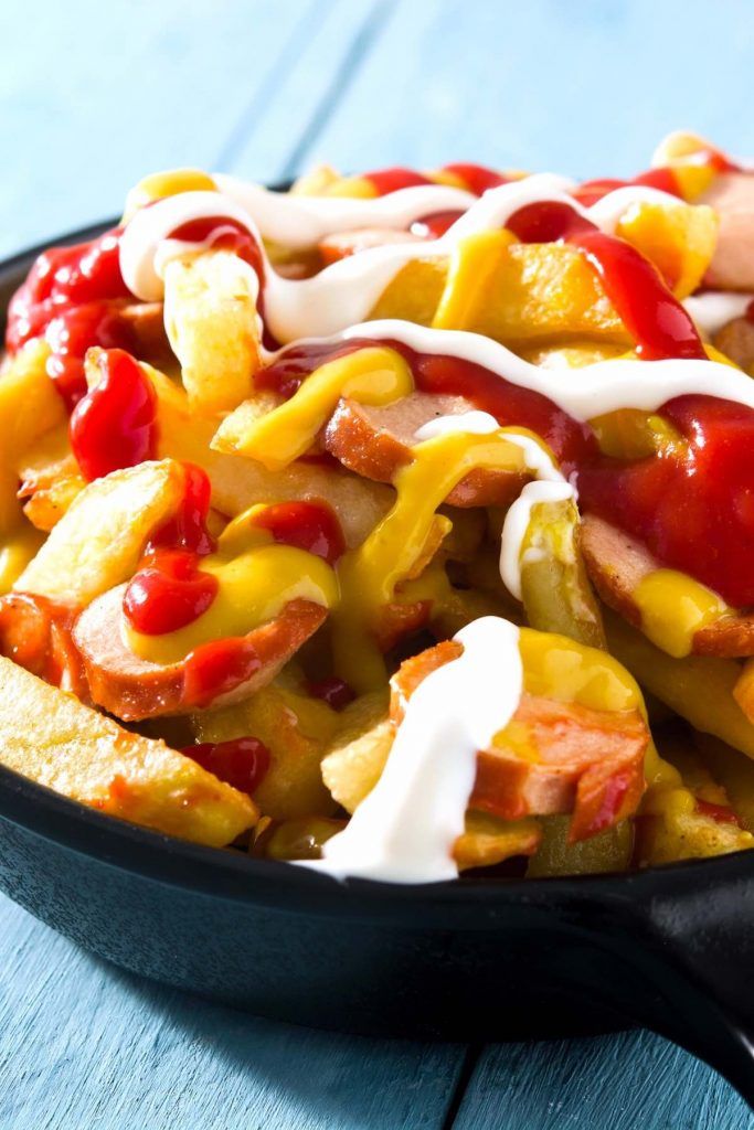 Cheese Fries With Oriental Sausage