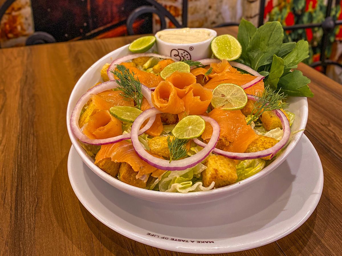 Salmon Caesar Salad