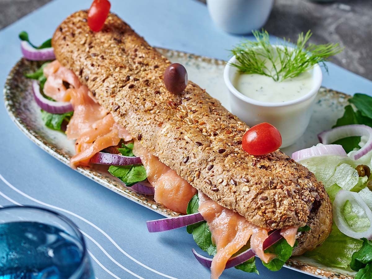 Smoked Salmon sandwich