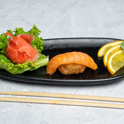 Salmon With Crispy Rice And Avocado