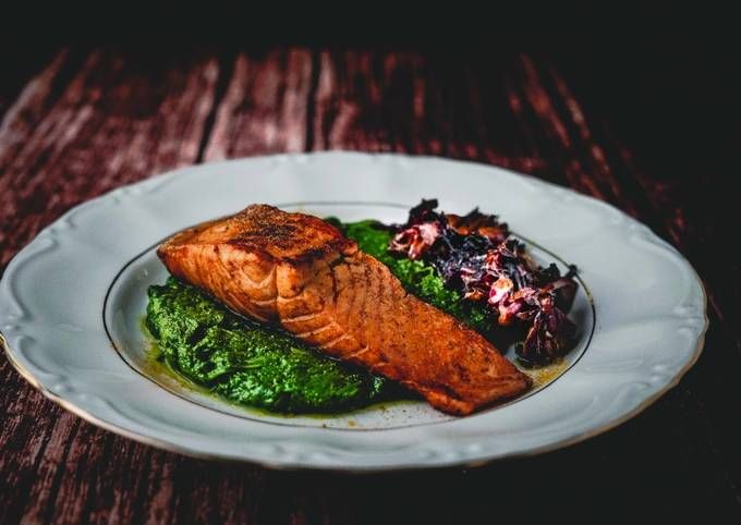 Salmone Alla Crema Dl Spinacio