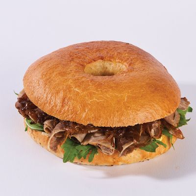 Salted Beef Truffle Bagel