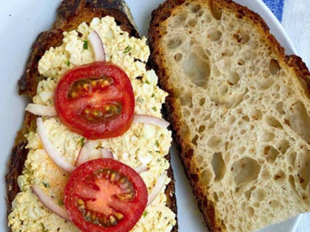 Salted egg sandwich