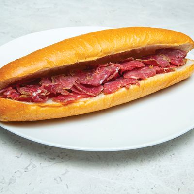 Sandwich Filled With Cold Pastrami