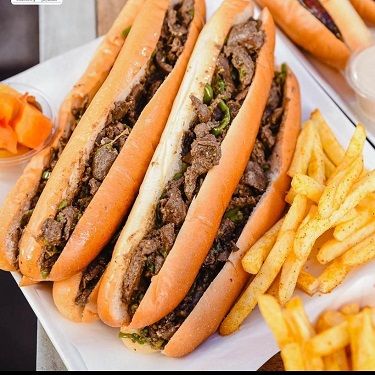 French Fries With Liver Sandwich