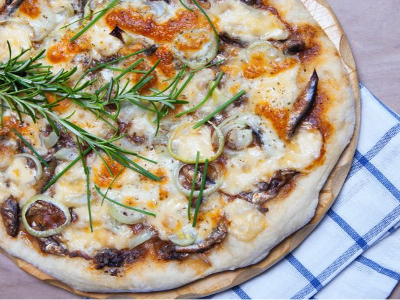 Sardine Slices Pizza