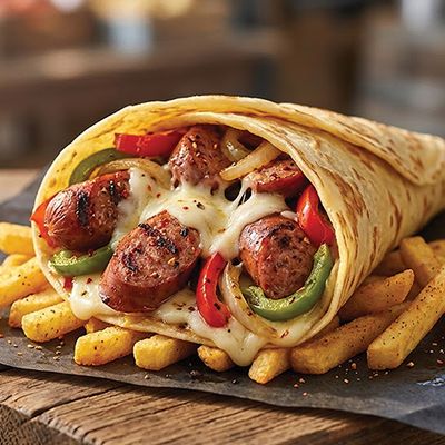 Sausage crepe