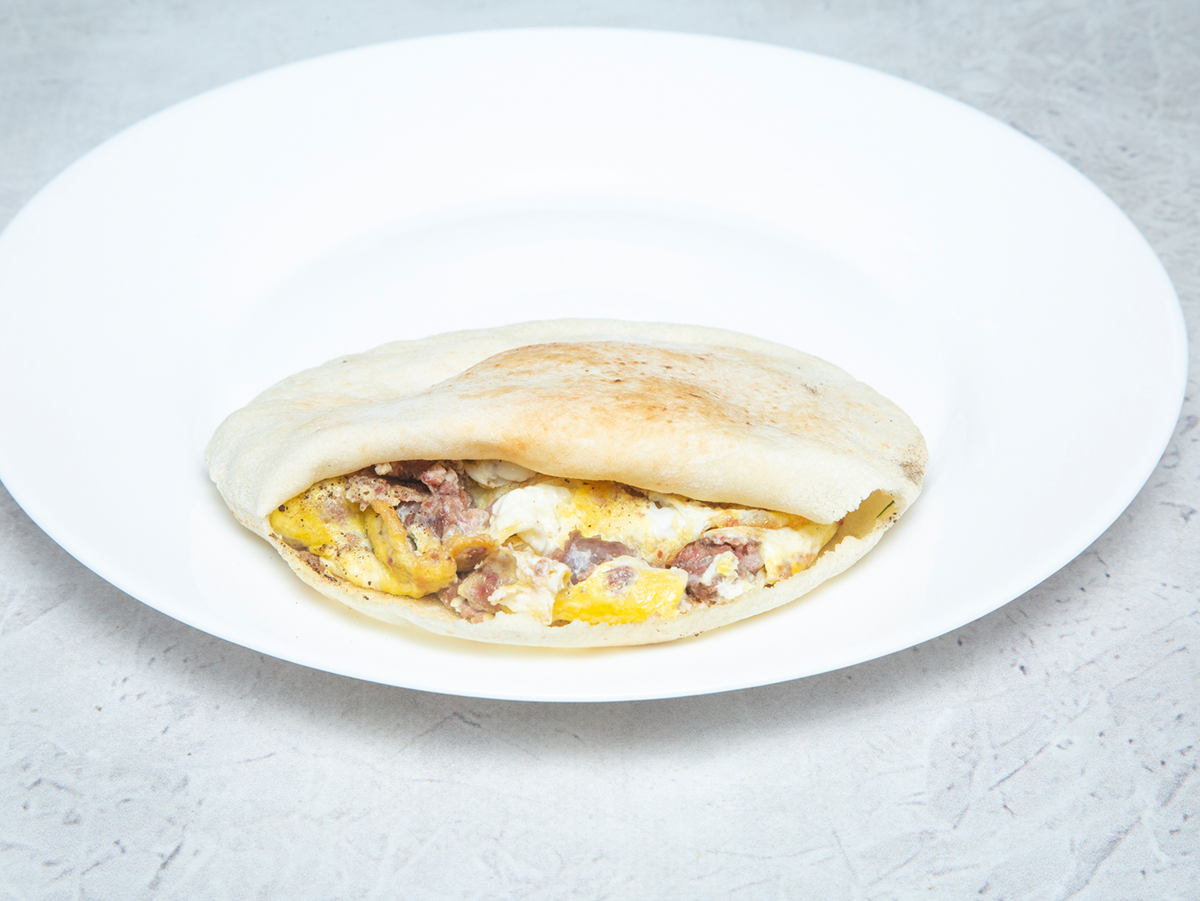 Omelet With Sausage Sandwich
