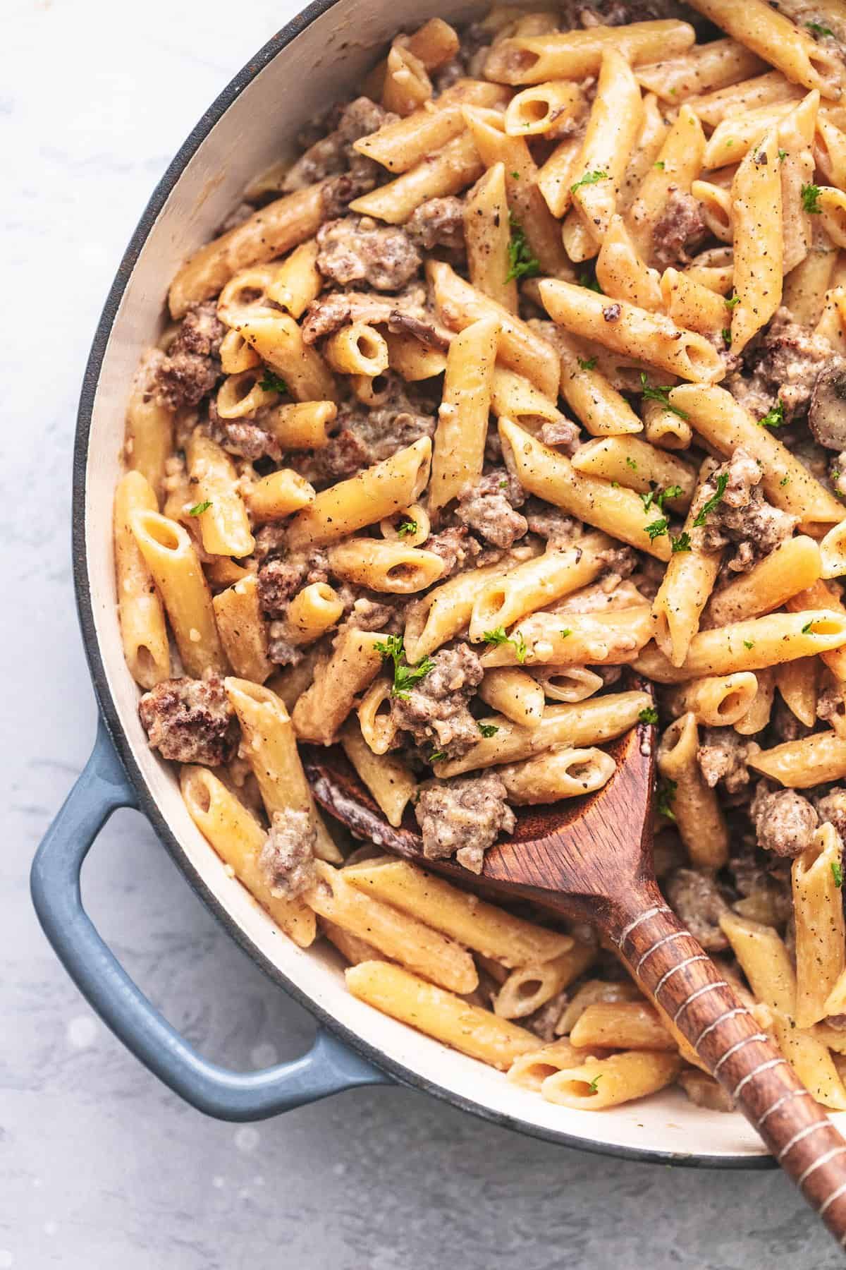 Pasta with sausage