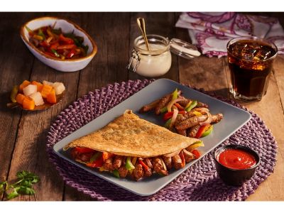 Sausage With French Fries Crepe