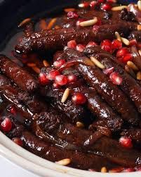 Lebanese Sausage With Potato And Pomegranate