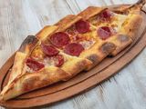 Sausage and cheese Pide