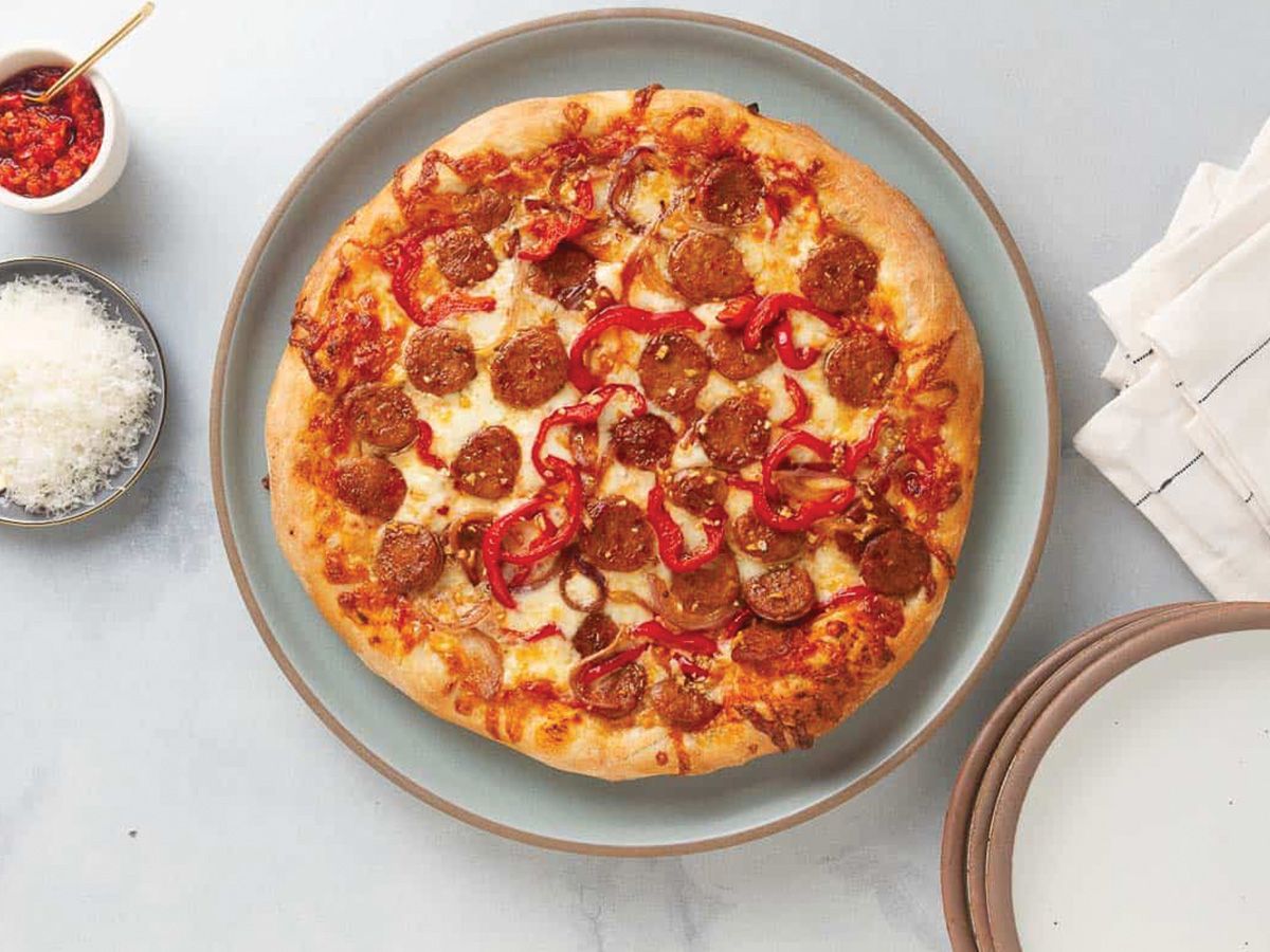 Sausage And Meat Pizza