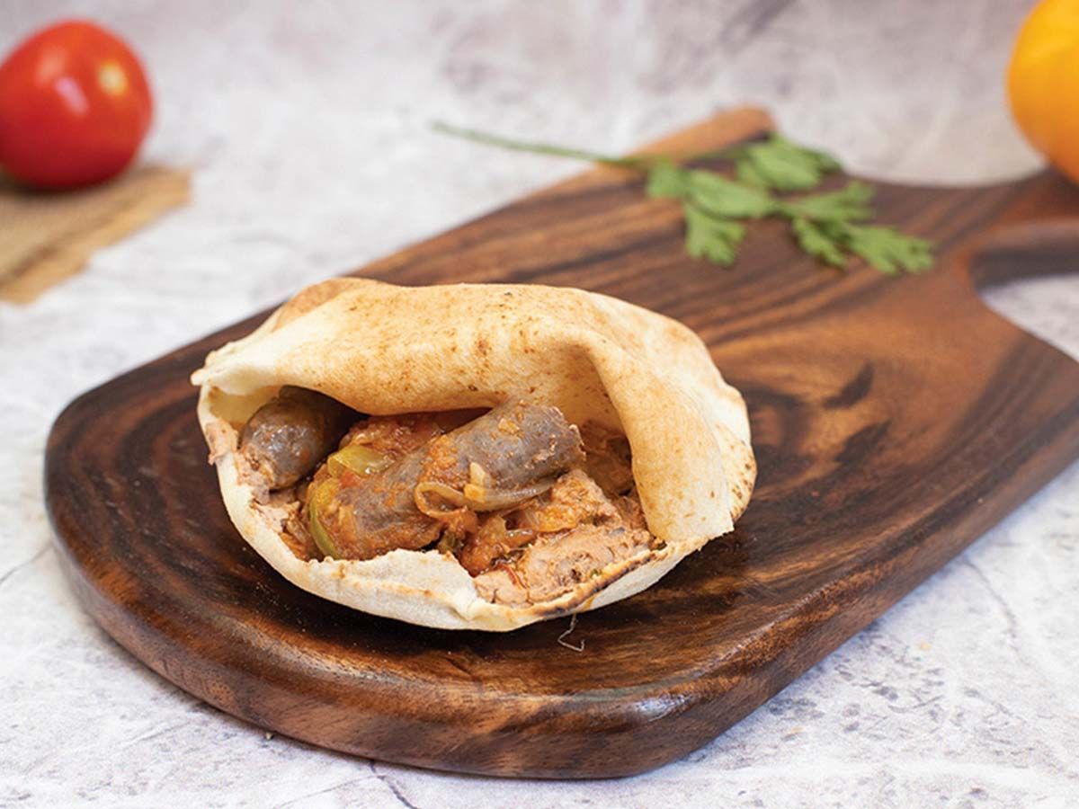 Sausage foul sandwich