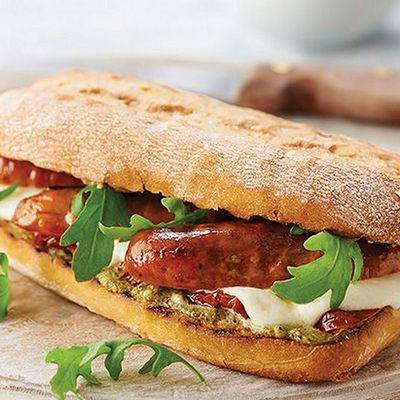 Sausage sandwich