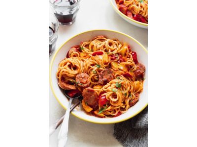 Oriental Sausage Pasta