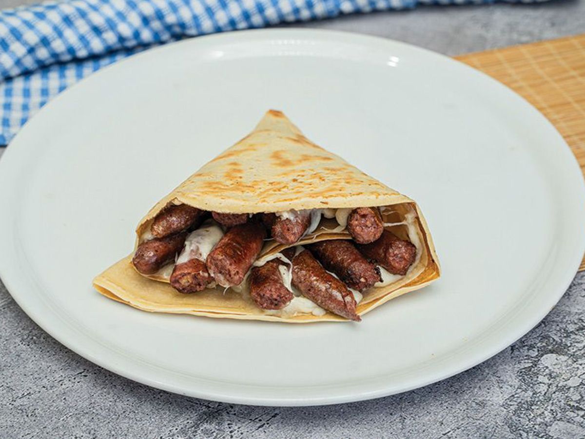 Sausages crepe