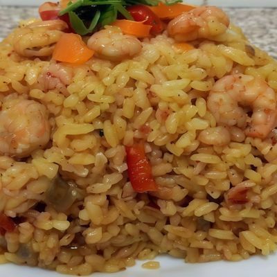 Fisherman's rice with shrimp