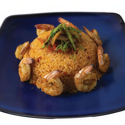 Sayadaia rice with shrimp