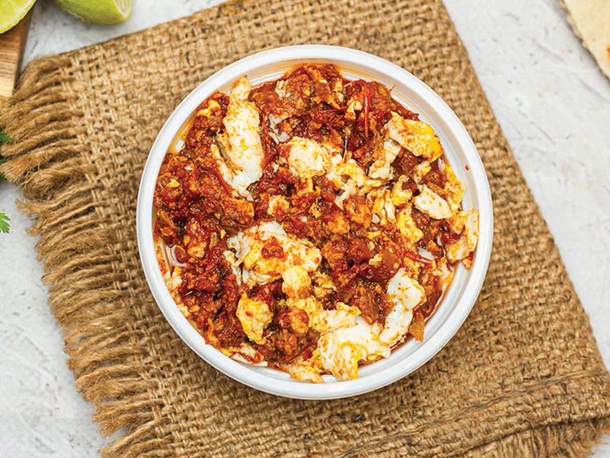 Scrambled Eggs with pastrami