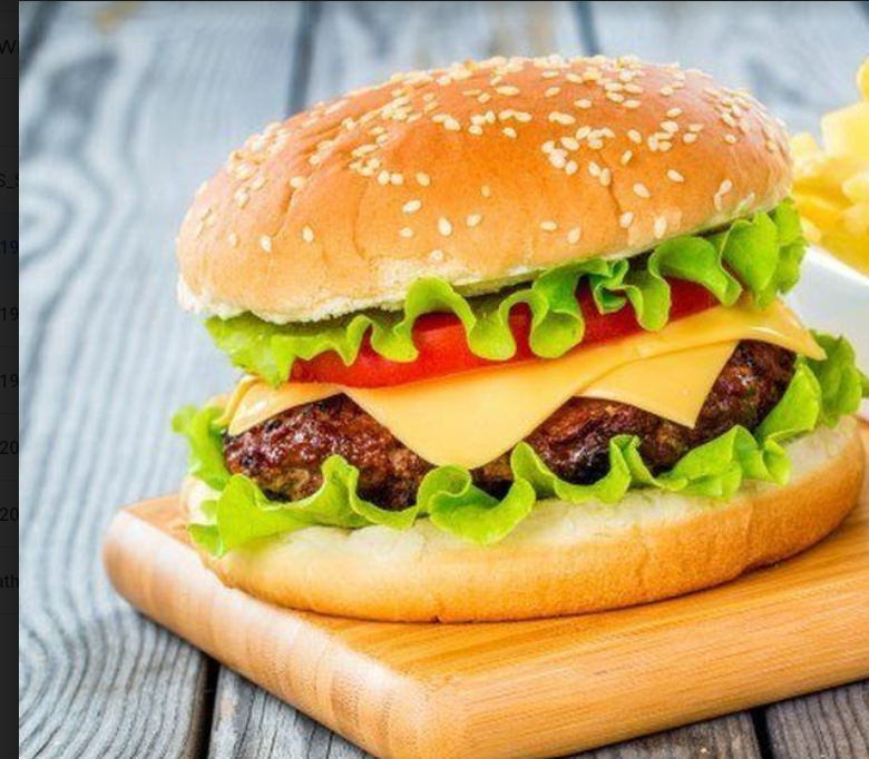 Cheese Beef Burger Sandwich