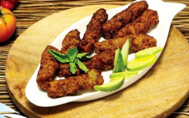 Fried Seafood Kofta Platter