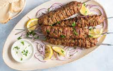Grilled Seafood Kofta Platter