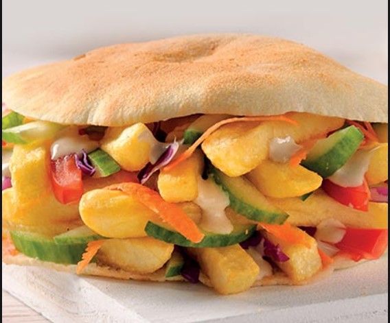 French Fries With Roumi Cheese Sandwich