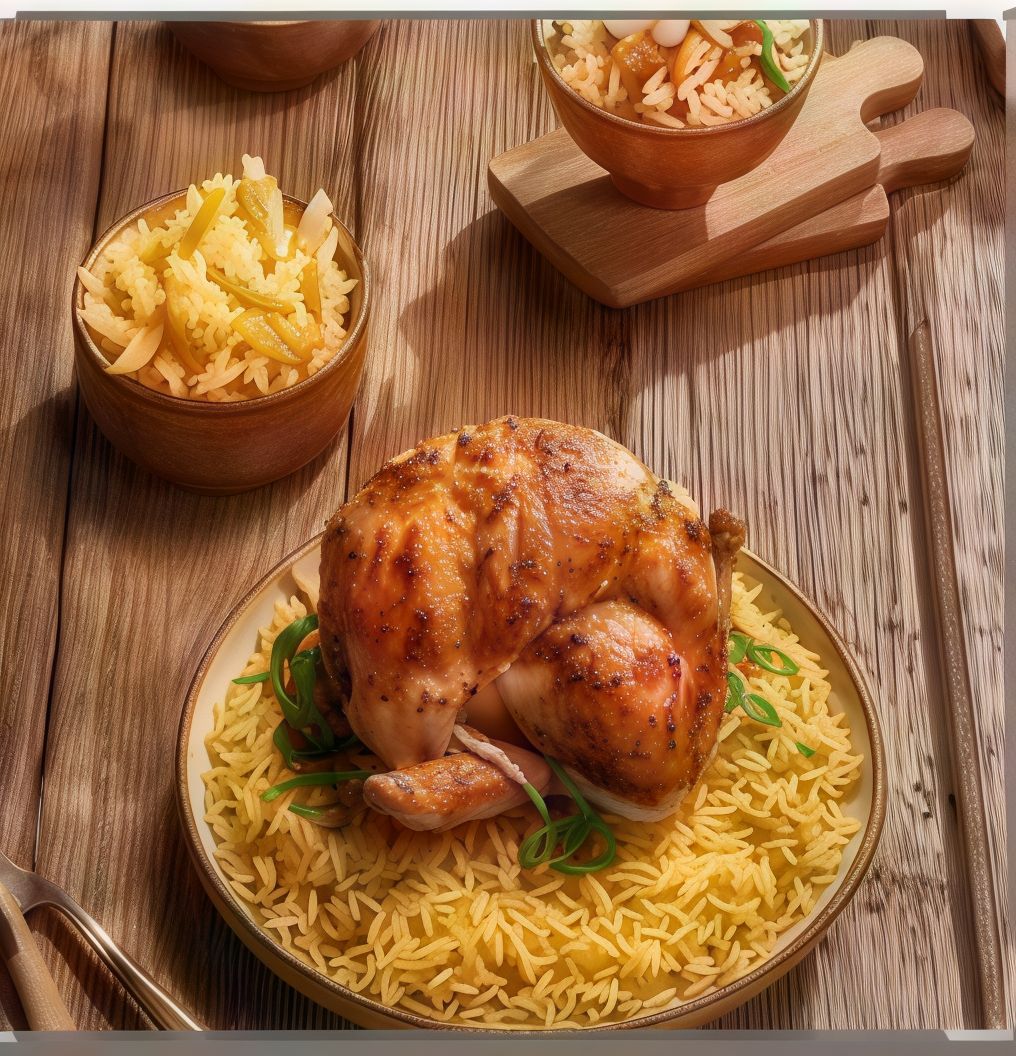 Half Chicken Shawaya With Rice