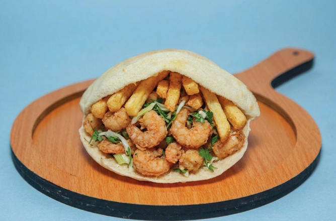Shrimp & Fries Sandwich