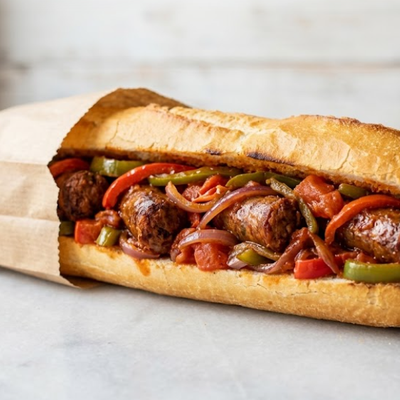 Oriental Sausage Sandwich