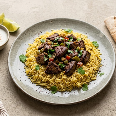 Rice with Kebda