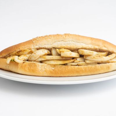 Squid Fajita Sandwich