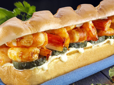 Seafood Fajita Sandwich