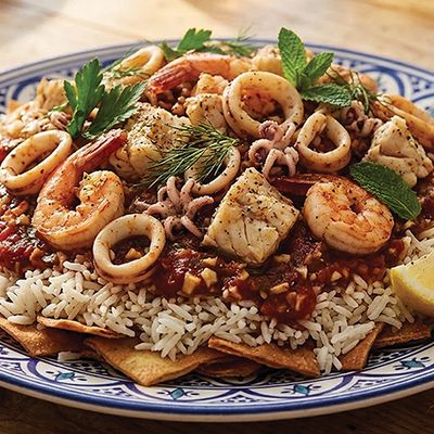 Seafood Fatteh