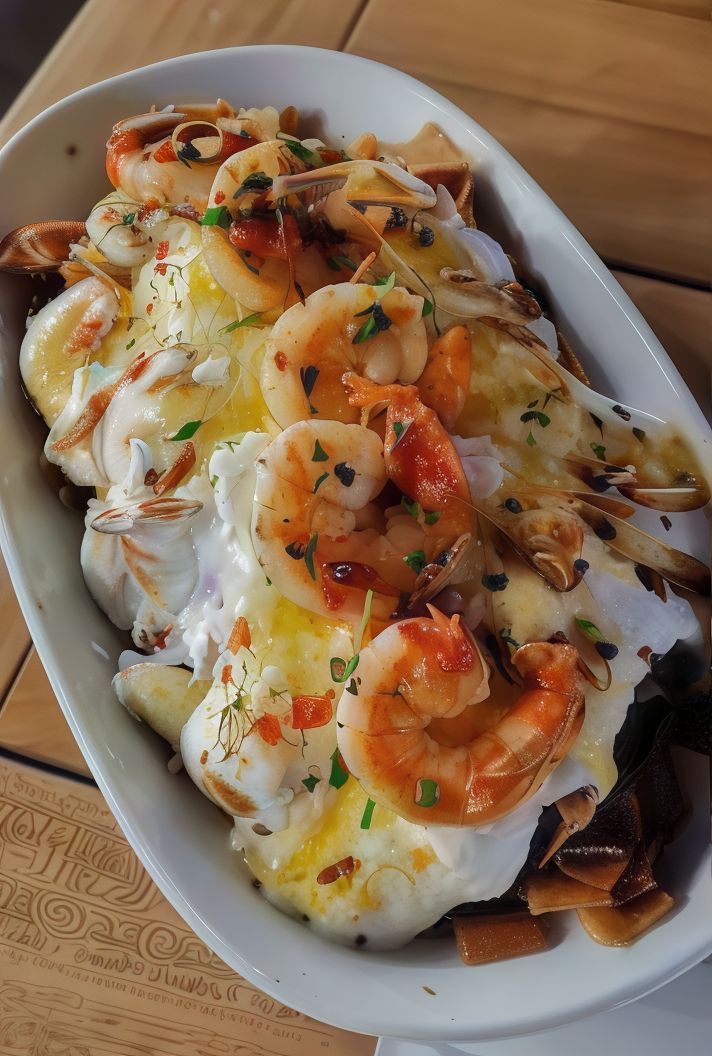 Seafood Fatteh