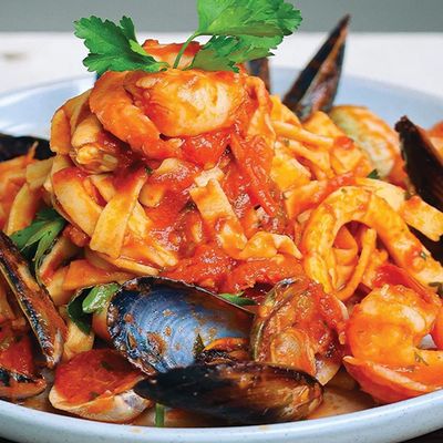 Seafood Mix Pasta Dish