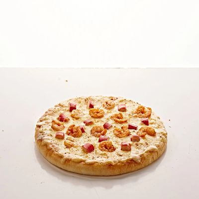 Seafood Ranch pizza