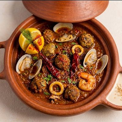 Seafood Tagine 89 White or Red